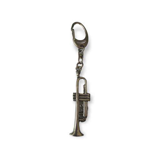 Picture of PEWTER KEYRING TRUMPET